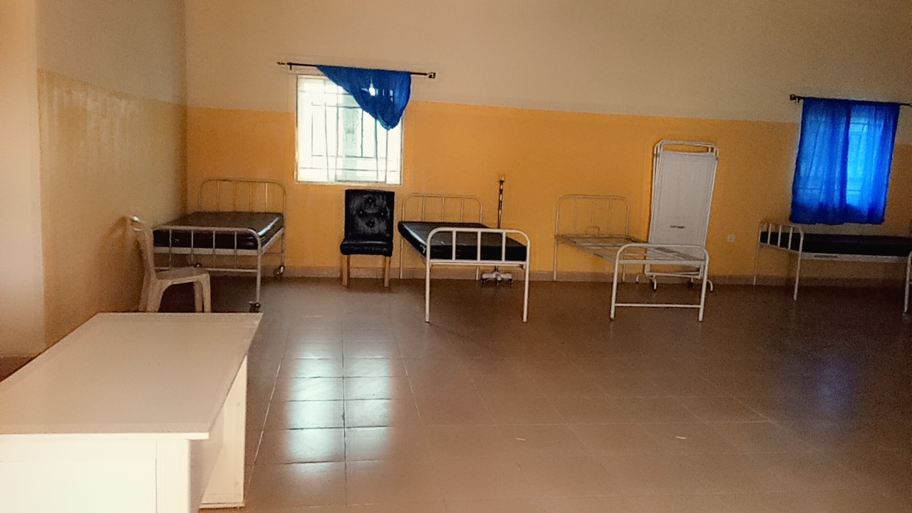 St Johns Hospital Ward Beds Blue Curtains